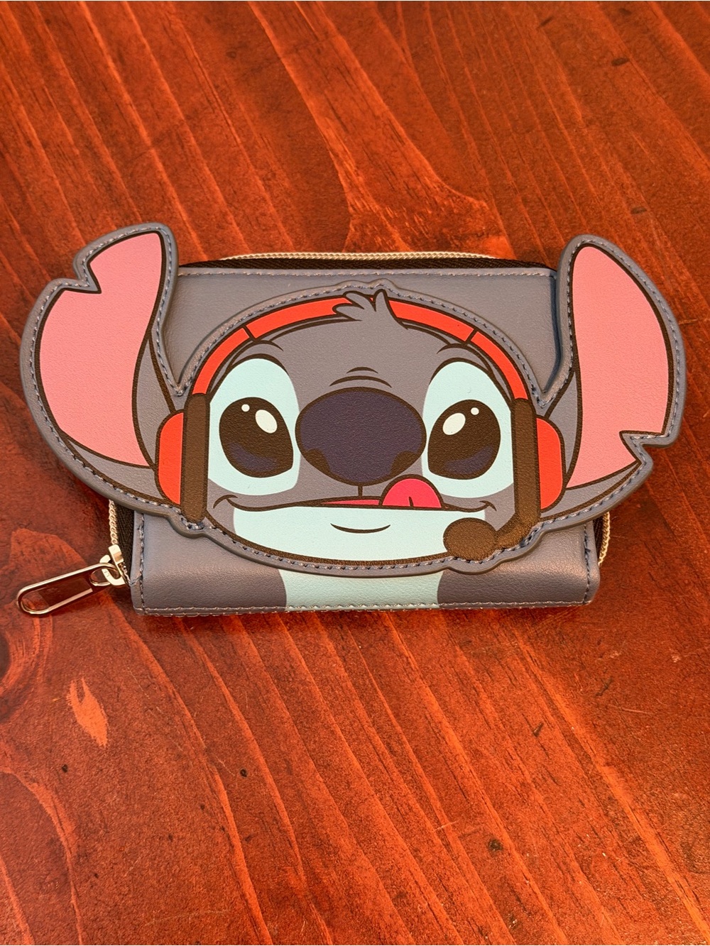 Disney Loungefly Stitch Wallet Blue Zip Around